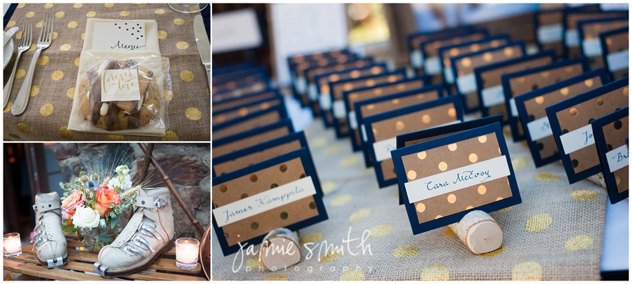 escort cards and reception details
