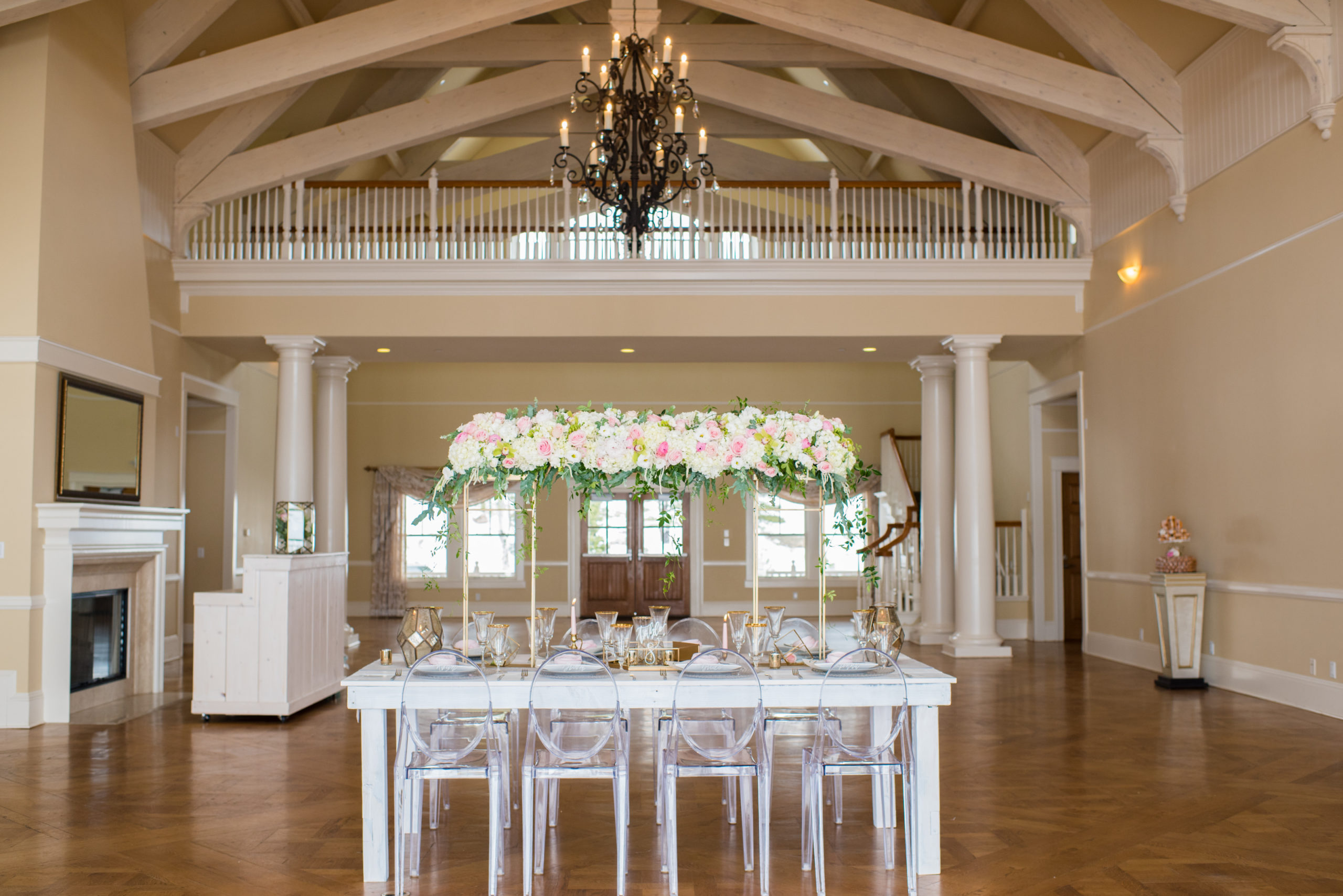 Reception room of the Flying Horse Ranch Wedding venue